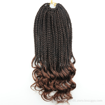 Julianna Crochet Hair Box Braids Curly End Curly Box Braids Extension